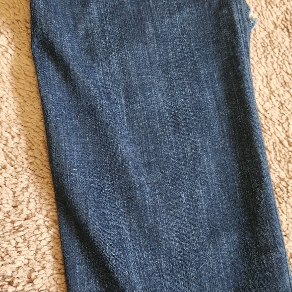 Free People High Rise Busted Knee Cropped Skinny Jeans, Medium Wash,  Size 28 - Picture 11 of 11